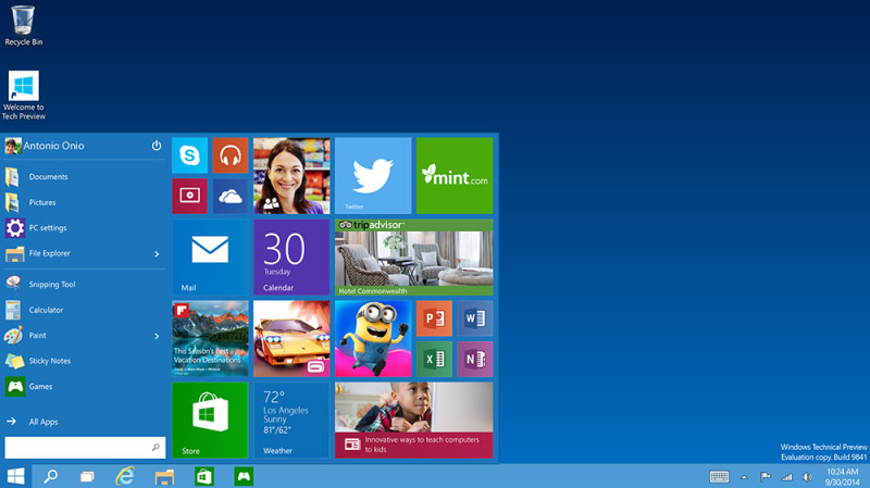 Impresión de pantalla de Windows 10